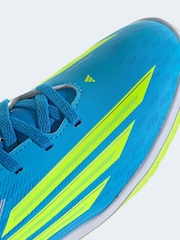 adidas Bright Blue F50 Club Indoor Kids Football Trainers - Image 9 of 9