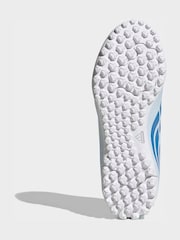 adidas Light Blue Predator Club Fold-Over Tongue Turf Football Kids Trainers - Image 8 of 10