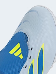 adidas Light Blue Predator Club Fold-Over Tongue Turf Football Kids Trainers - Image 9 of 10