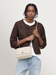 Marc Jacobs White The Slim Dual Chain Shoulder Bag - Image 1 of 6