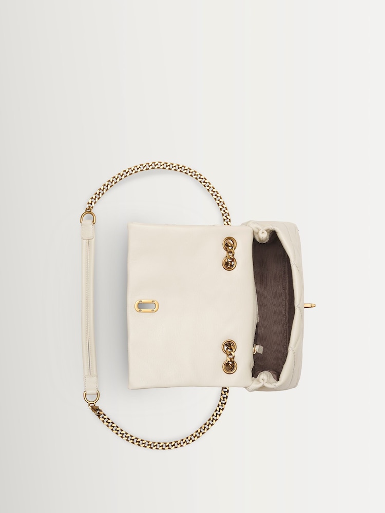 Marc Jacobs White The Slim Dual Chain Shoulder Bag - Image 6 of 6