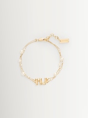 Marc Jacobs Gold Tone Balloon Pearl Bracelet - Image 1 of 3