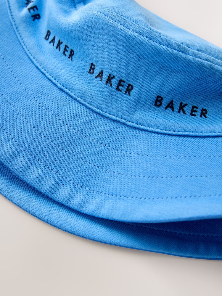 Baker by Ted Baker Blue Romper and Hat Set - Imaginea 7 din 7