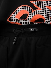 Baker by Ted Baker Oversized Graphic Black T-Shirt and Shorts Set - Image 7 of 13