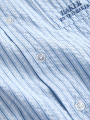 Baker by Ted Baker Textured Blue Stripe Shirt and Short Set - Image 15 of 15