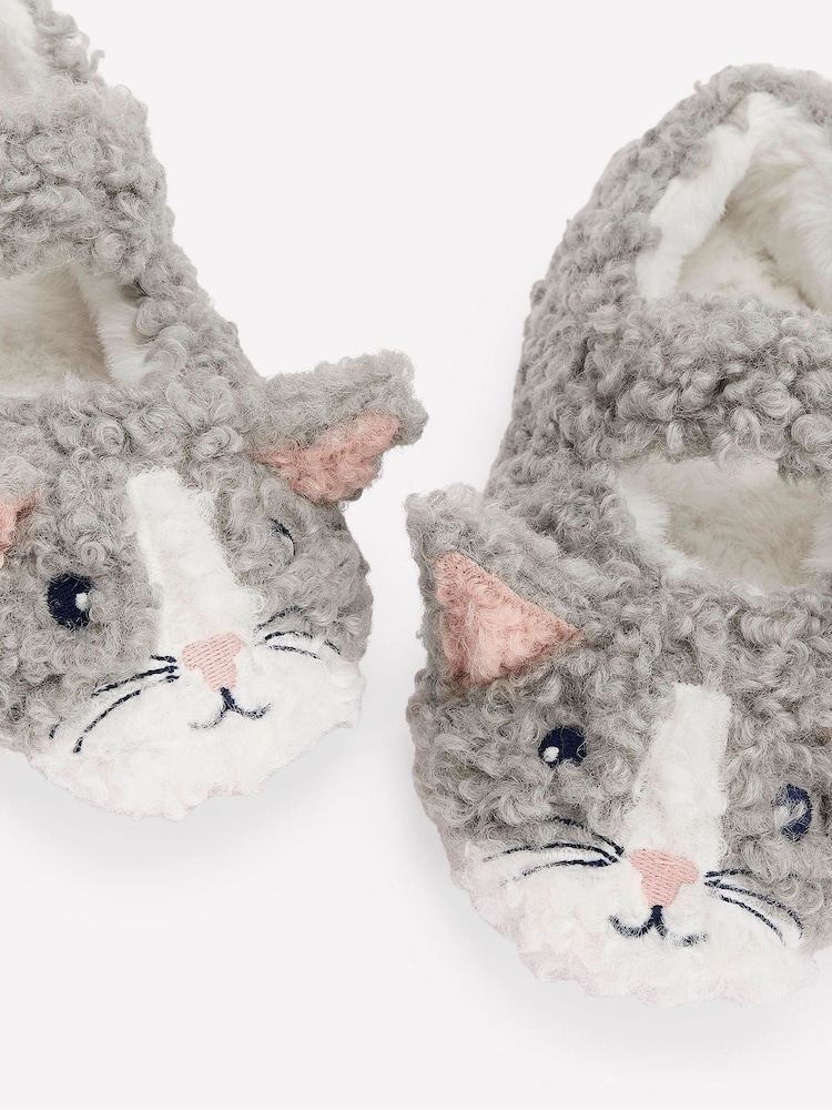 Boden Grey Mary Jane Slippers - Image 3 of 3
