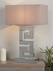 Searchlight Chrome Tetris Table Lamp - Image 1 of 4