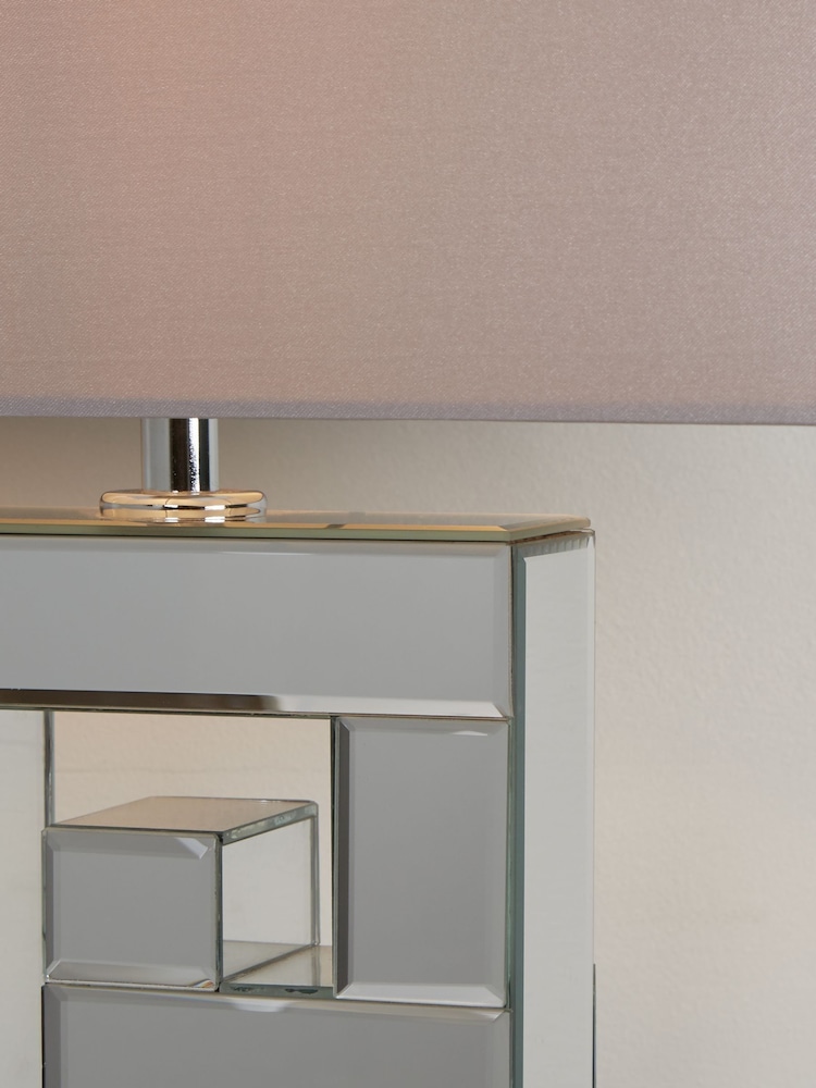 Searchlight Chrome Tetris Table Lamp - Image 4 of 4 Searchlight Chrome Tetris Table Lamp - Image 4 of 4