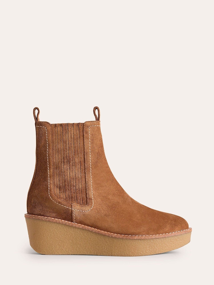 Marrón - Boden Wedge Ankle Boots - Imagen 2 de 4