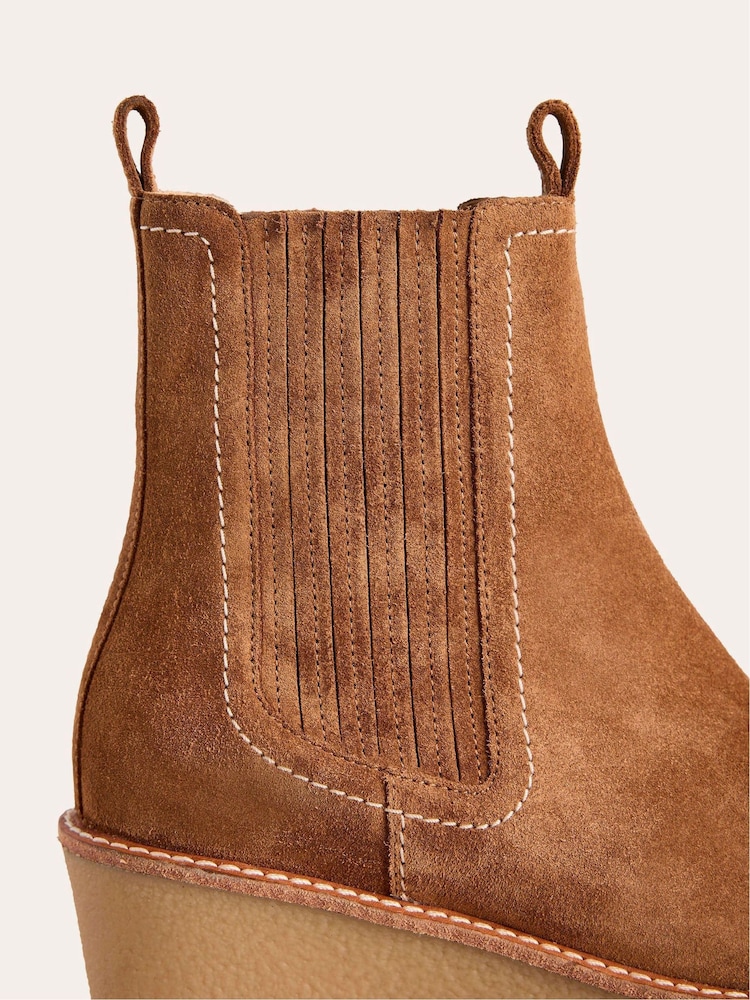 Marrón - Boden Wedge Ankle Boots - Imagen 4 de 4