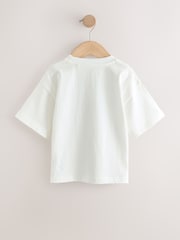 White Watercolour Car Short Sleeve Graphic T-Shirt (3mths-7yrs) - Image 6 of 8