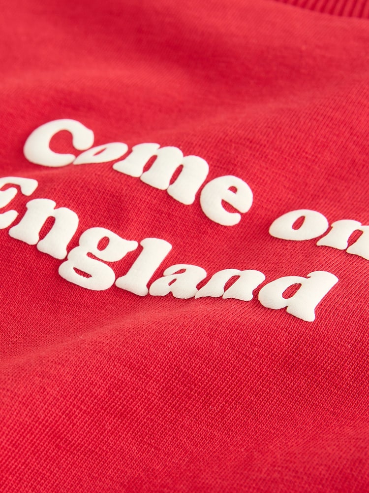 Red Football Slogan Short Sleeve Graphic T-Shirt (3mths-7yrs) - Image 8 of 8