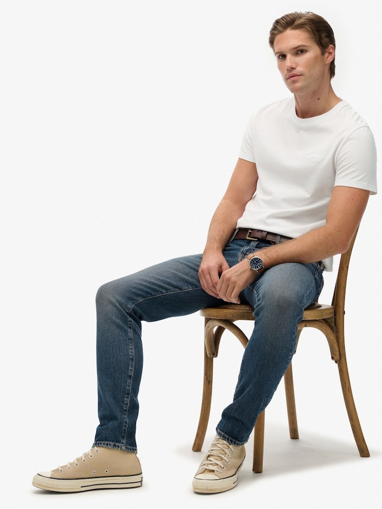 Superdry Blue Vintage Slim Jeans - Image 6 of 6 Superdry Blue Vintage Slim Jeans - Image 6 of 6