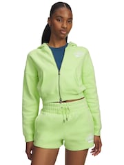 Under Armour Green Icon Fleece Novelty Full Zip Hoodie - Image 1 of 3