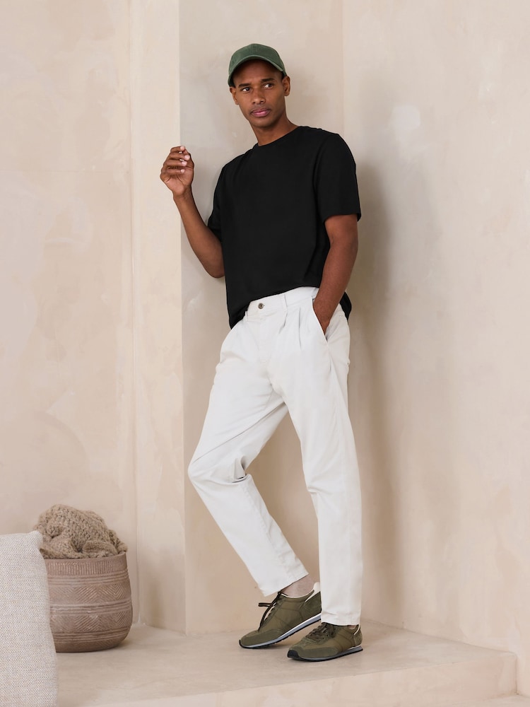 Black Lightweight Slub Modal T-Shirt - Image 2 of 7