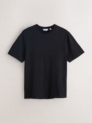 Black Lightweight Slub Modal T-Shirt - Image 5 of 7