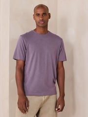 Purple Lightweight Slub Modal T-Shirt - Image 1 of 7