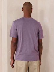 Purple Lightweight Slub Modal T-Shirt - Image 3 of 7