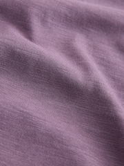 Purple Lightweight Slub Modal T-Shirt - Image 7 of 7