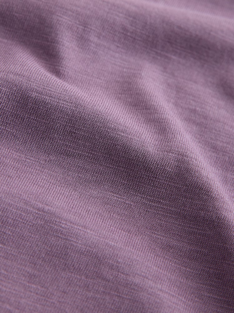 Purple Lightweight Slub Modal T-Shirt - Image 7 of 7