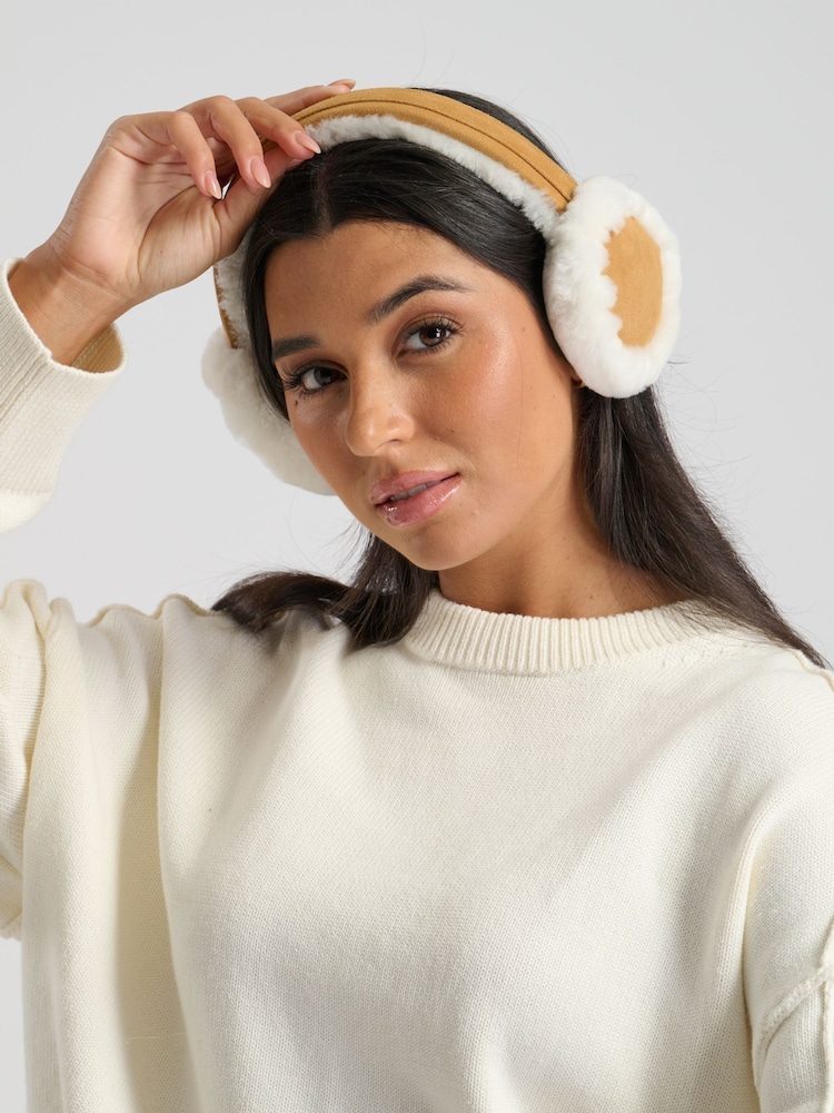 South Beach Real Sheepskin Ear Muffs - صورة 1 من 5 South Beach Real Sheepskin Ear Muffs - صورة 1 من 5