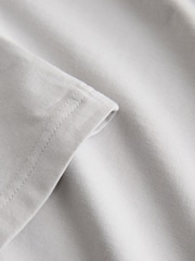 Grey Light Slim Fit Essential Crew Neck Cotton T-Shirt - Image 7 of 7