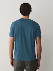 Blue Slim Fit Signature SUPIMA® Cotton Crew Neck T-Shirt - Image 3 of 4