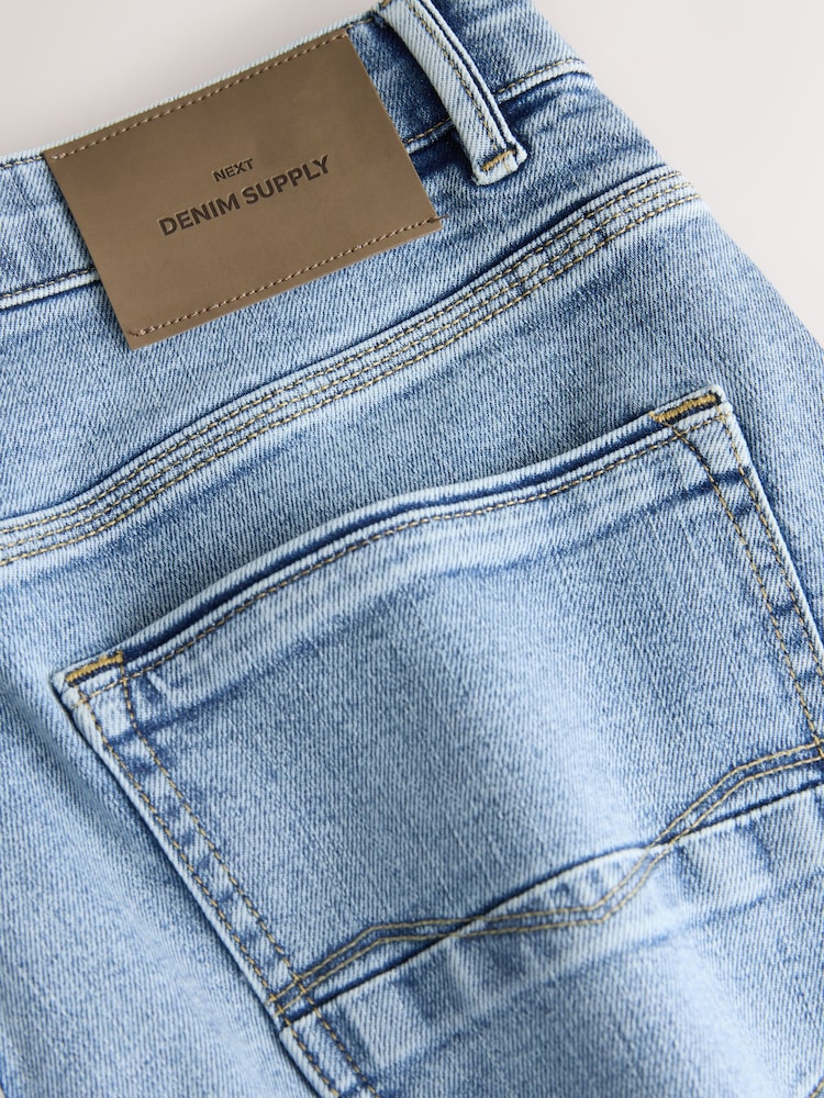 Light Blue Slim Fit Authentic Stretch Denim Jeans - Image 3 of 3