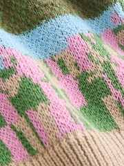 Green Sheep Scene Cardigan (3-16yrs) - Image 6 of 6