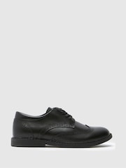 Schuh Lewis Leather Black Brogues - Image 1 of 4