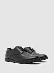 Schuh Lewis Leather Black Brogues - Image 2 of 4