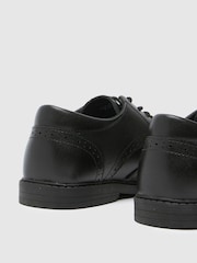 Schuh Lewis Leather Black Brogues - Image 4 of 4