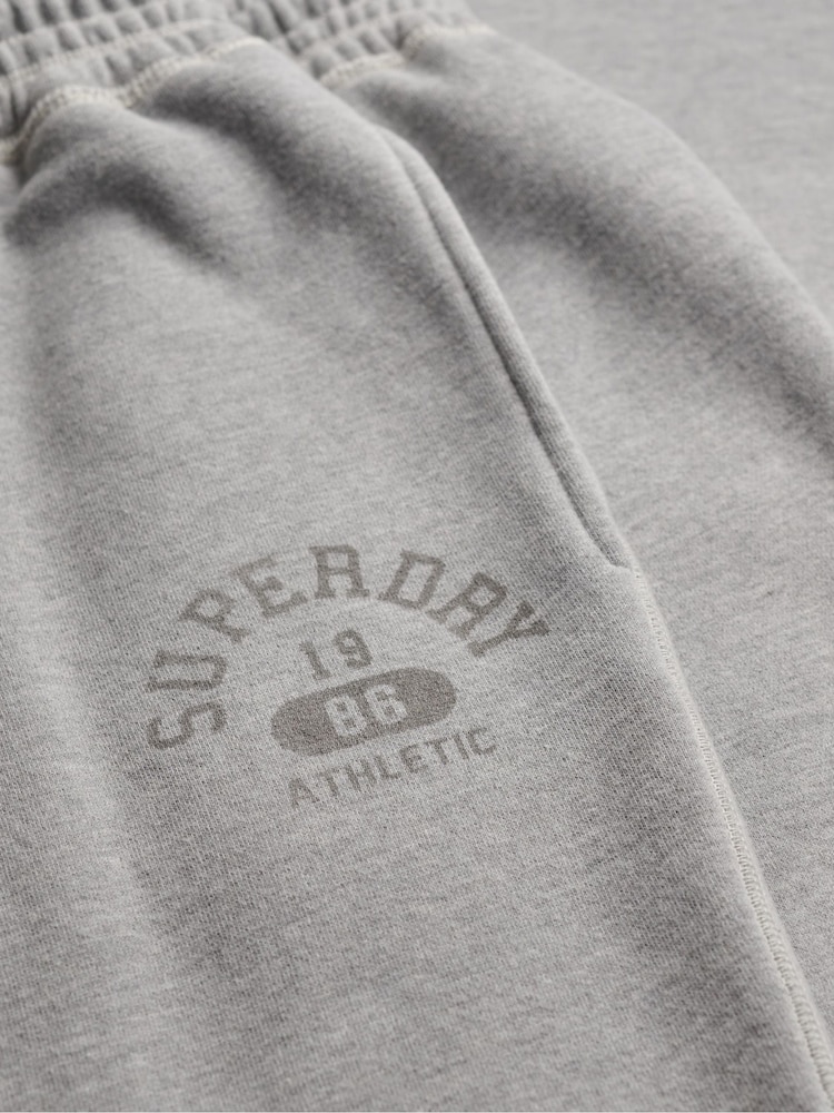 Superdry Grey Athletic Print Flare Joggers - Image 7 of 7