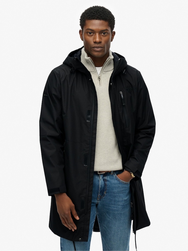 Superdry Black Fishtail Parka Fishtail Parka Superdry Heavy