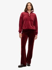 Superdry Red Country Club Velour Joggers - Image 3 of 7