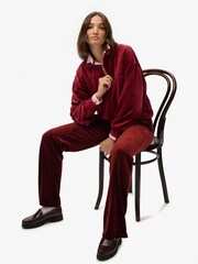 Superdry Red Country Club Velour Joggers - Image 6 of 7