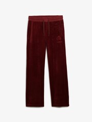 Superdry Red Country Club Velour Joggers - Image 7 of 7