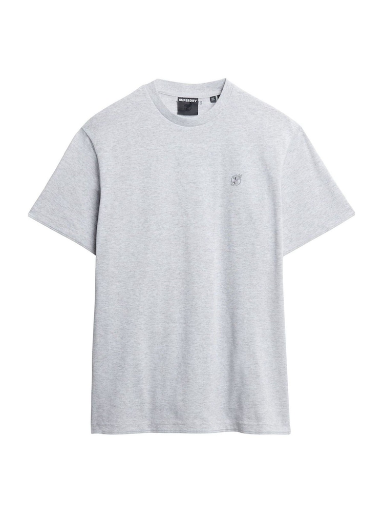 Superdry Grey Blank Oversized T-Shirt - Image 1 of 2 Superdry Grey Blank Oversized T-Shirt - Image 1 of 2
