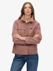 Superdry Pink Chore Jacket - Image 1 of 7
