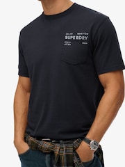 Superdry Grey Utility Loose T-Shirt - Image 1 of 7