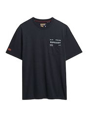 Superdry Grey Utility Loose T-Shirt - Image 7 of 7