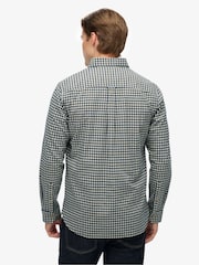 Superdry Blue Premium Check Oxford Shirt - Image 2 of 6