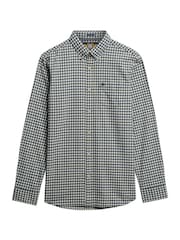 Superdry Blue Premium Check Oxford Shirt - Image 5 of 6