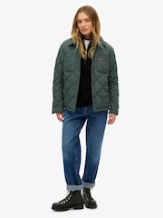 Superdry Green Quilted Chore Liner Jacket - Image 4 of 8