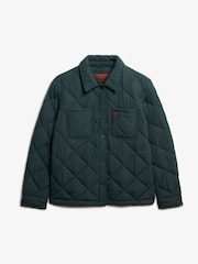 Superdry Green Quilted Chore Liner Jacket - Image 7 of 8