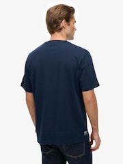 Superdry Blue Athletic Club T-Shirt - Image 3 of 7