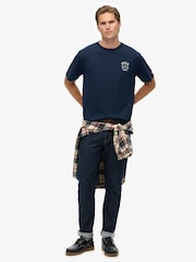 Superdry Blue Athletic Club T-Shirt - Image 4 of 7