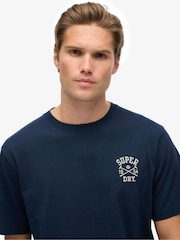 Superdry Blue Athletic Club T-Shirt - Image 5 of 7