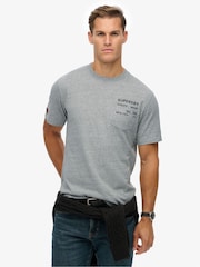 Superdry Grey Utility Loose T-Shirt - Image 2 of 7