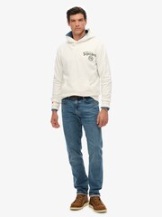 Superdry White Tokyo Narrative Loose Hoodie - Image 3 of 8